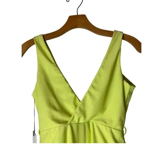 ONIA Bathing Suit Women Small Yellow Citron Neon Michelle One Piece Swimsuit NWT