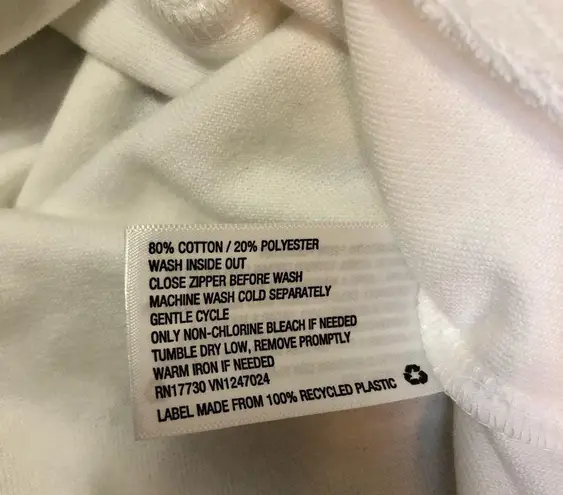 Stoney Clover Lane NWOT x Target Collab White Half Zip Terrycloth Sweatshirt M