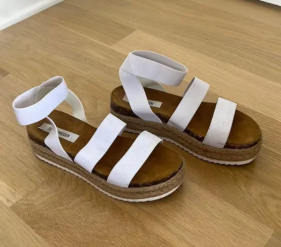 Steve Madden White Sandals