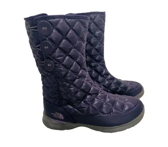 The North Face  Thermoball Women Quilted Insulated Winter Boots Size 7 Purple