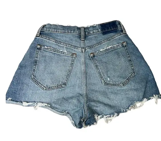 Abercrombie & Fitch  the cutoff short high Rise curve love shorts size 0