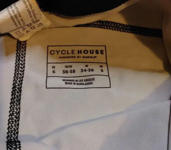 Cycle House Powered By Marika Small Animal Print Grey Gray Black Gym Leggings