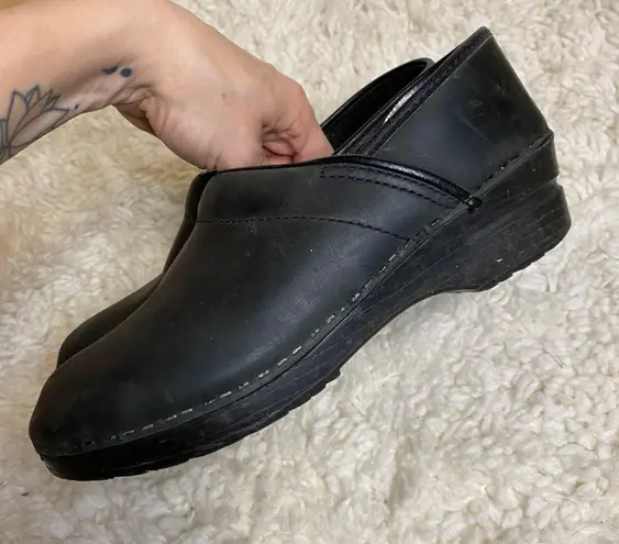 Dansko Black Clogs 39