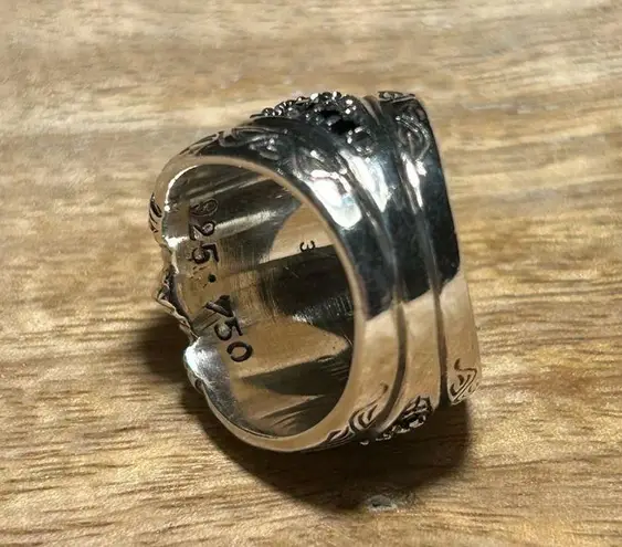 Konstantino 925 Sterling Silver & 18K Gold Mother of Pearl & Black Spinel Ring