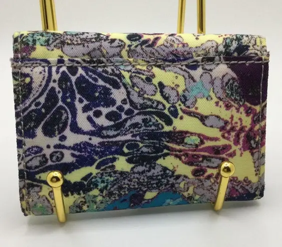 Kipling Rare Multicolored Print Nylon Small Snap Envelope ID Wallet