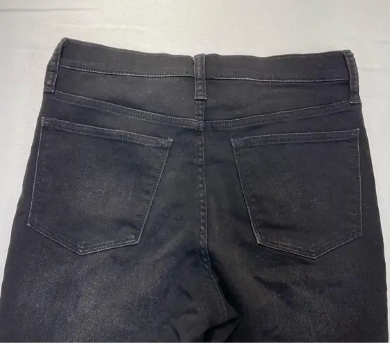 J.Crew  9” High-Rise Skinny Jeans Size 28 black distressed wash ultra soft denim