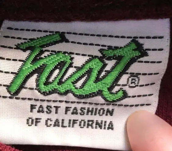 Vintage 80s Pullover from Fast Fashions of California Burgundy Size undefined