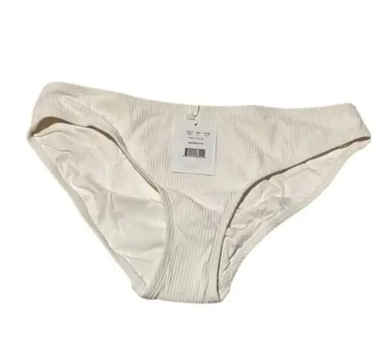 ANDIE NWT Swim The Bikini Rib Bottom Medium Coverage Low Rise XL Coco White - Image 1