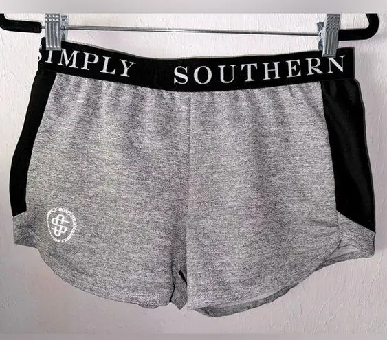 Simply Southern Heather Gray Cheer Shorts Size Medium