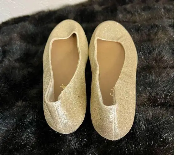 American Eagle  Glitter Gold Womens Size 7.5 Slip On Shoes