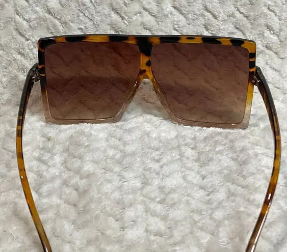 Oversized Brown Square Sunglasses