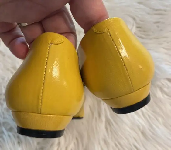 MILA Women's Yellow Flats size 7.5M leather flats color yellow