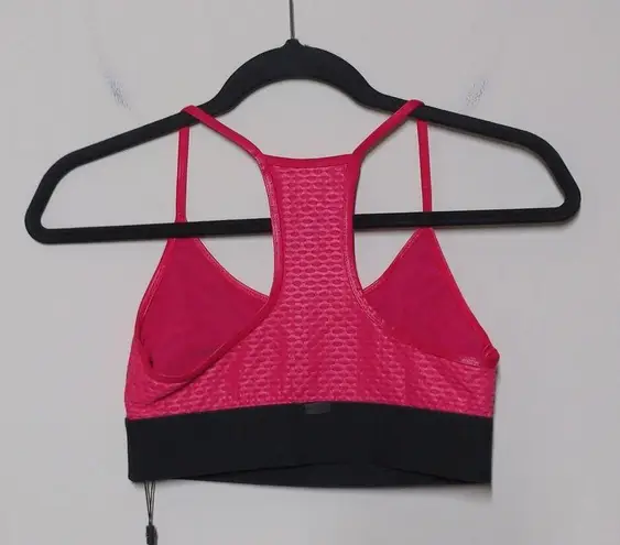 Koral  Pink Black Sports Bra S Textured Racerback New with Tags (NWT)