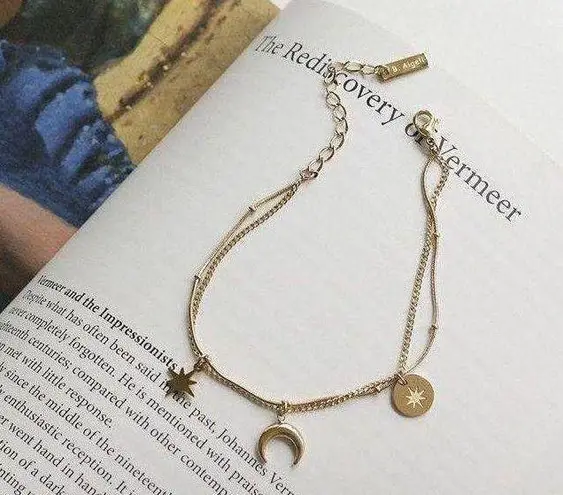 The Moon Layered Star Bracelet