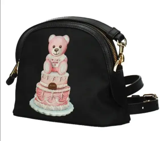 Moschino Authentic leather/texture Teddy Cake zip Crosby