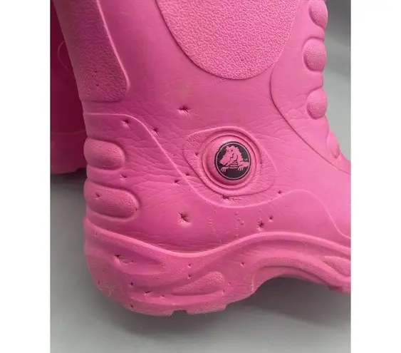 Crocs  Pink Rain Boots Womens 4-5