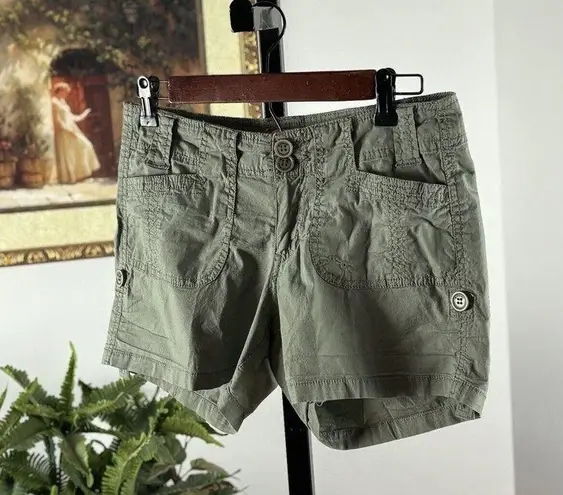 Max Rave Shorts Womens 7 Juniors Pockets Button Cuff Pants 4" Inseam Set Of 2