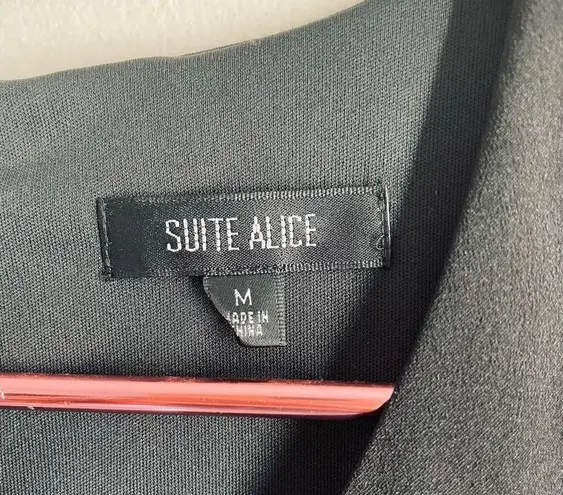 Suite Alice Tailored Bell Sleeve Black Dress Size M Size M