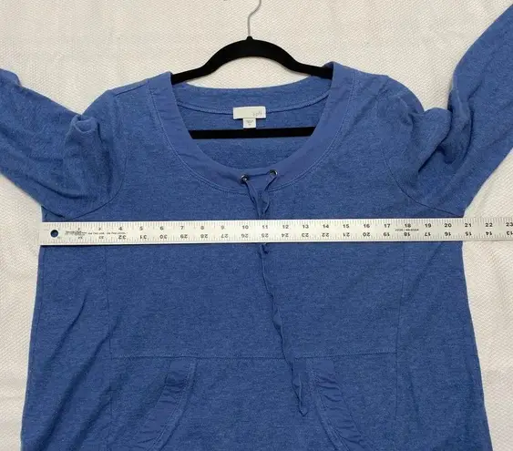 J.Jill  Blue 100% Cotton Scoop Neck Casual Top