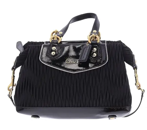 Coach Ashley black satchel carryall