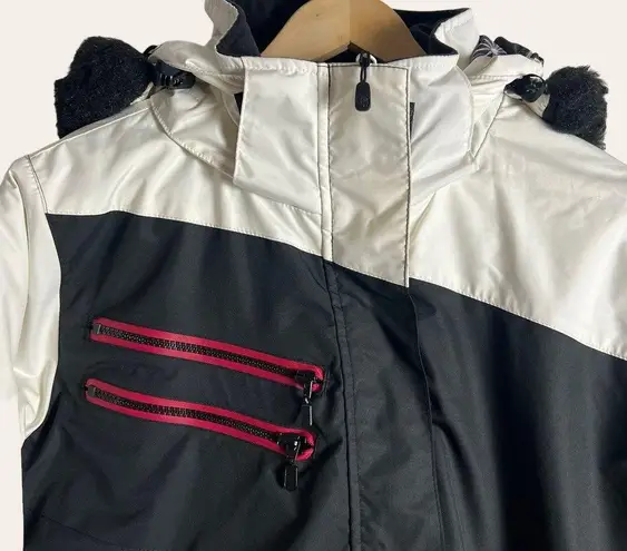 Body Glove  Black Red Insulated Waterproof Hooded Ski Snowboard Winter Jacket M