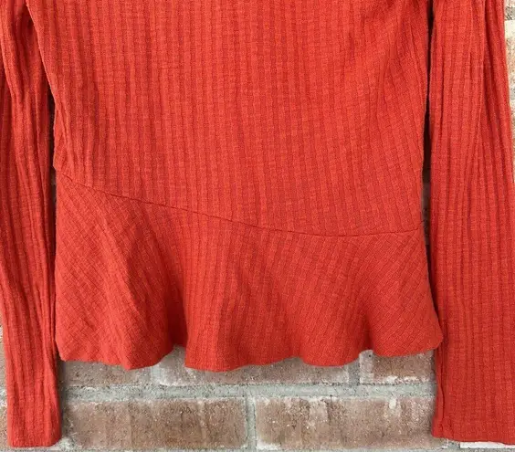 Maeve Anthropologie Winterscape Peplum Cowl Neck Sweater XS