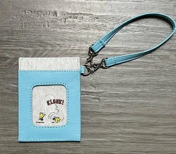 Snoopy peanuts woodstock id card holder Blue