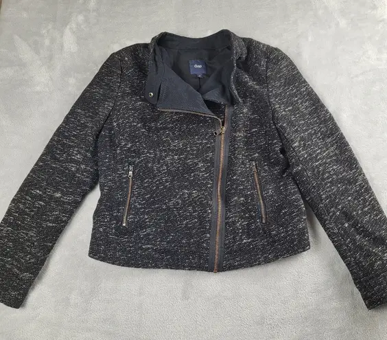Gap  Women's Jackket Moto Wool Blend Long Sleeve Size S Small