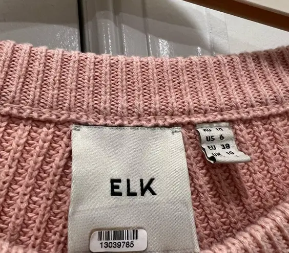 ELK Pink Rand Knit Sweater Size 6 US $223