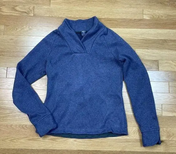 REI Pullover Knit Sweater Womens Size XS Blue Outdoor Hiking Camping Activewear