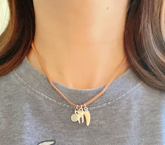 Handmade funky retro vintage fairy hippie style unique necklace✨