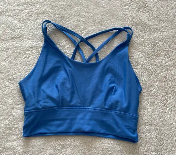 Athletic Works Cobalt Blue Longline Strappy Sports Bra