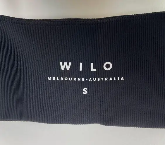 Wilo The Label Ribbed Black Sports Bra