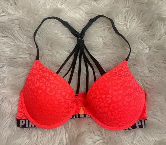 PINK - Victoria's Secret VS PINK | neon leopard push up bra