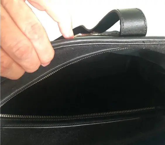 Michael Simon Pink Cadillac Felted Rockabilly Retro Satchel Purse Tote Wristlet Black