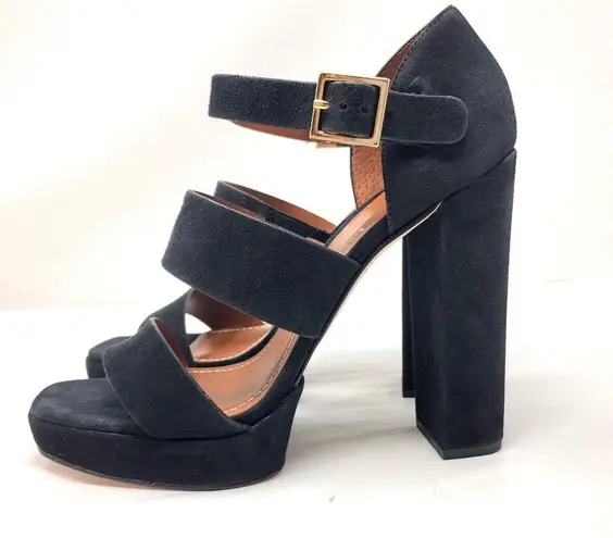 Elizabeth and James black suede Sandals, NWOT, size 9