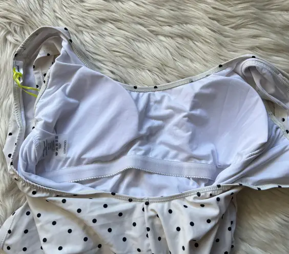 Marina West Polkadot Cap Sleeve One-Piece Swimsuit