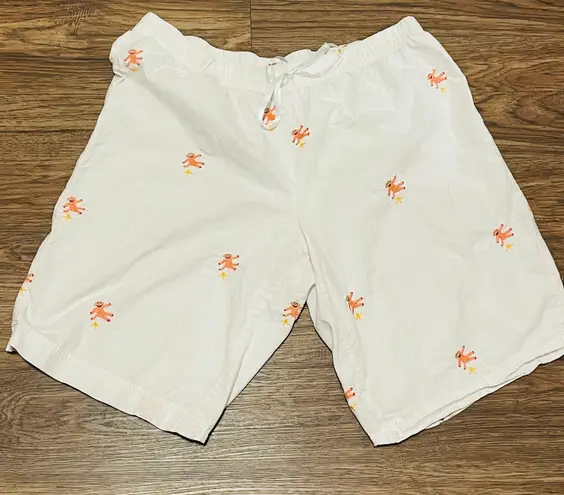 Nick & Nora Shorts Tank Pajama Set Pink White Orange Size XL