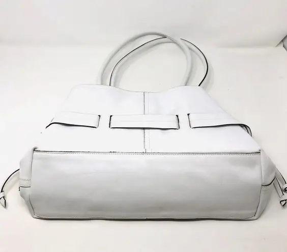 CAVALCANTI white leather tote purse, made in Italy