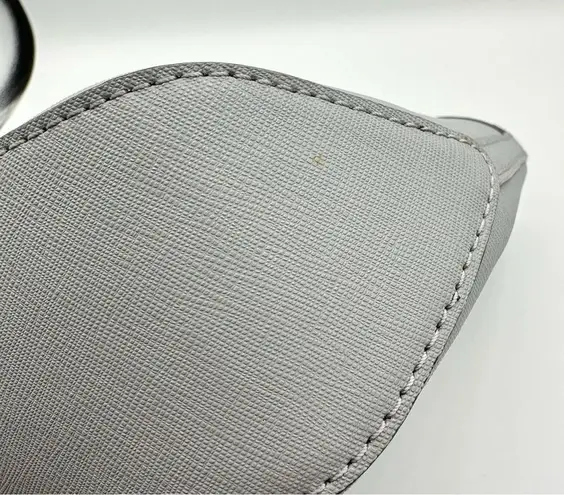 Henri Bendel West 57th Small Crossbody Tote Light Pale Blue Leather Hand Strap