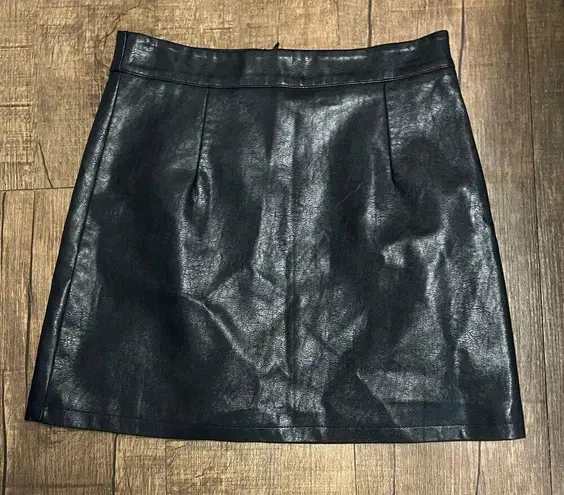 Free People Princess Polly heavy duty leather skirt