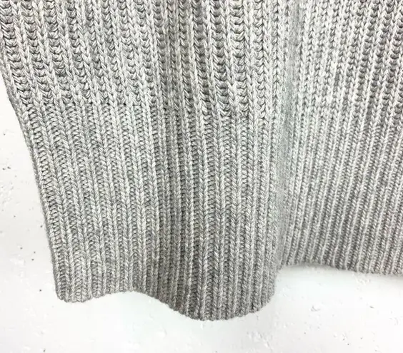 Banana Republic  Oversized Half Zip Sweater Cashmere Blend Heather Gray Medium