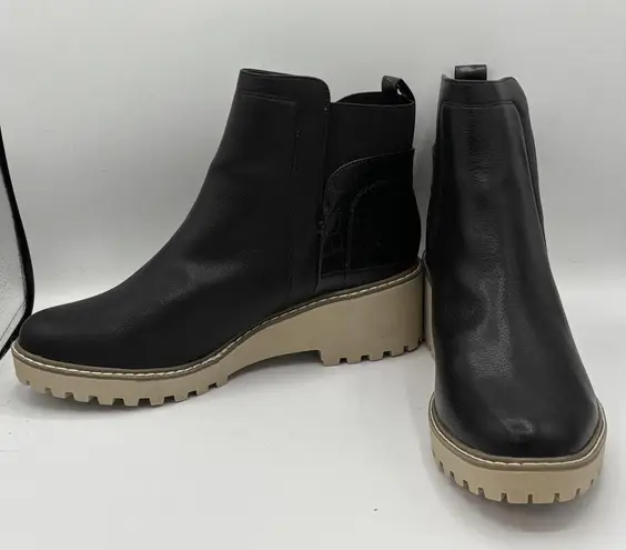 Dolce Vita Women's Slip On Rancher Ankle Chelsea Boot Sz 11 Black