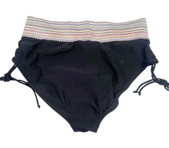 Blooming Jelly NWT Bikini Set Size XL Black High Waist Swimsuit Retro Stretch