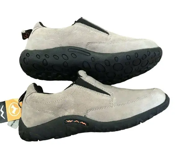 WAM Women’s Taupe Suede Slip On Shoes With Molded Rubber Soles