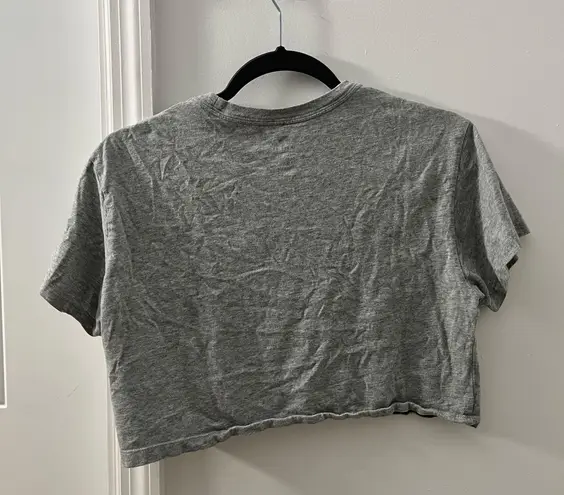 Converse Gray Cropped Top