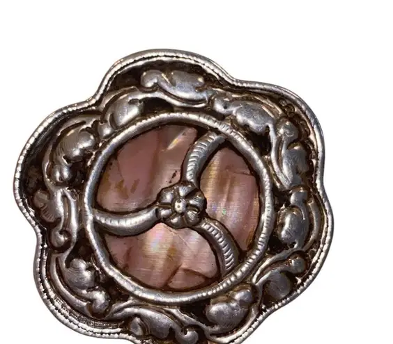 Keshi pearl & sacred OM mandala w/ unique charms along the string of pearls