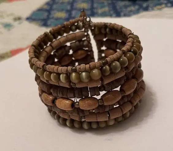Women’s Cuff Stretchy / Adjustable Bead Costume Bracelet Brown / Neutral