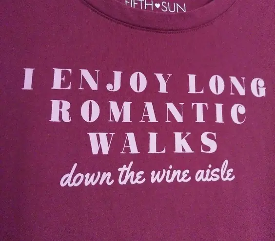 Fifth Sun  Burgundy Wine Graphic TShirt