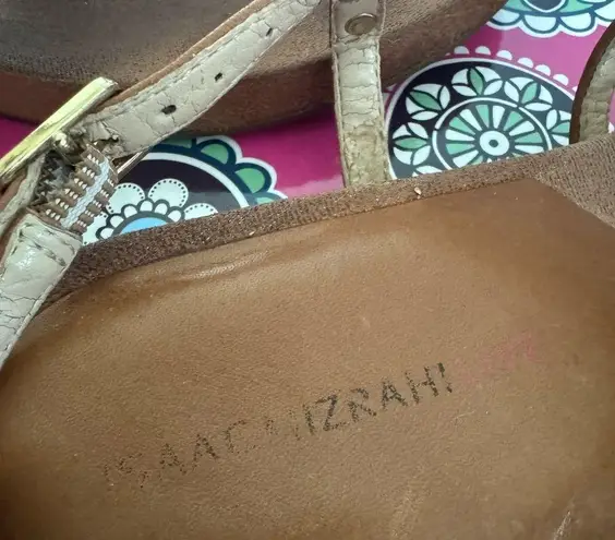 Isaac Mizrahi GUC Cognac & Leopard Thong Sandals!
